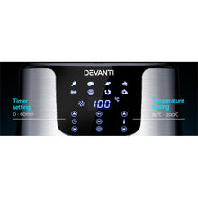 Load image into Gallery viewer, Devanti Air Fryer 7L LCD Fryers Oil Free Oven Airfryer Kitchen Healthy Cooker - ZOES Kitchen