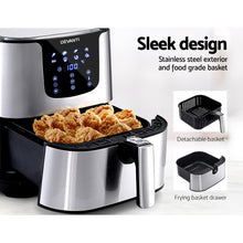 Load image into Gallery viewer, Devanti Air Fryer 7L LCD Fryers Oil Free Oven Airfryer Kitchen Healthy Cooker - ZOES Kitchen