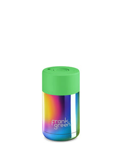 Frank Green Ceramic 295ml - Chrome Rainbow/Neon Green - ZOES Kitchen