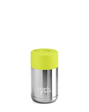 Frank Green Ceramic 295ml - Chrome Silver/Neon Yellow - ZOES Kitchen