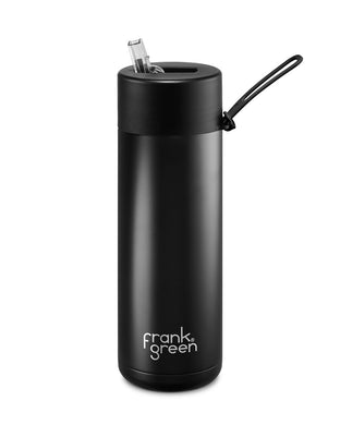 Frank Green Ceramic 20oz Straw Bottle - Black - ZOES Kitchen