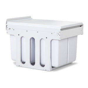 Cefito 2x15L Pull Out Bin - White - ZOES Kitchen