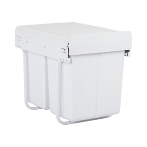 Cefito 2x20L Pull Out Bin - White - ZOES Kitchen