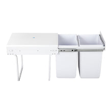 Load image into Gallery viewer, Cefito 2x20L Pull Out Bin - White - ZOES Kitchen
