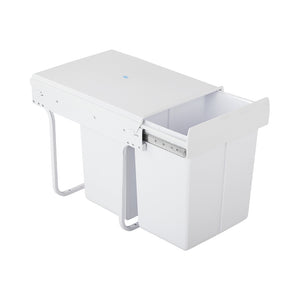 Cefito 2x20L Pull Out Bin - White - ZOES Kitchen