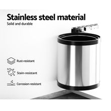 Load image into Gallery viewer, Cefito Kitchen Swing Out Pull Out Bin Stainless Steel Garbage Rubbish Can 12L - ZOES Kitchen