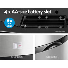 Load image into Gallery viewer, 50L Stainless Steel Motion Sensor Rubbish Bin - ZOES Kitchen