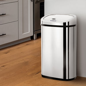 50L Stainless Steel Motion Sensor Rubbish Bin - ZOES Kitchen
