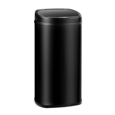 58L Motion Sensor Rubbish Bin - Black - ZOES Kitchen