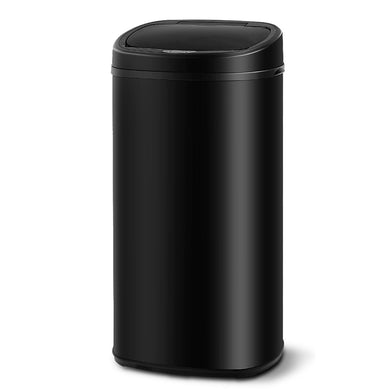 68L Motion Sensor Rubbish Bin - Black - ZOES Kitchen