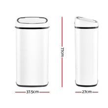 Load image into Gallery viewer, Devanti 68L Sensor Bin White - ZOES Kitchen