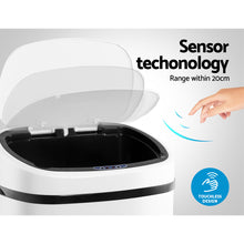 Load image into Gallery viewer, Devanti 68L Sensor Bin White - ZOES Kitchen