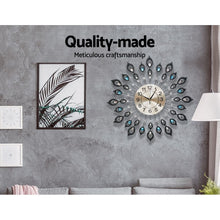 Load image into Gallery viewer, Artiss Wall Clock 60cm Large 3D Modern Crystal Luxury Meticulous Craftsmanship