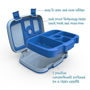Bentgo Kid's Leak Proof Bento Lunch Box Blue - Features