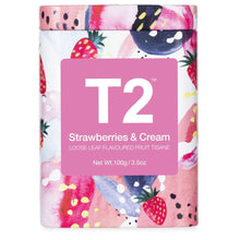 Load image into Gallery viewer, T2 Icon Tin - Strawberries &amp; Cream 100g