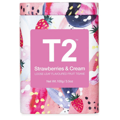 T2 Icon Tin - Strawberries & Cream 100g