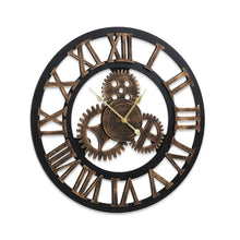 Load image into Gallery viewer, Wall Clock Modern Large 3D Vintage Clock with Rust-Proof Metal